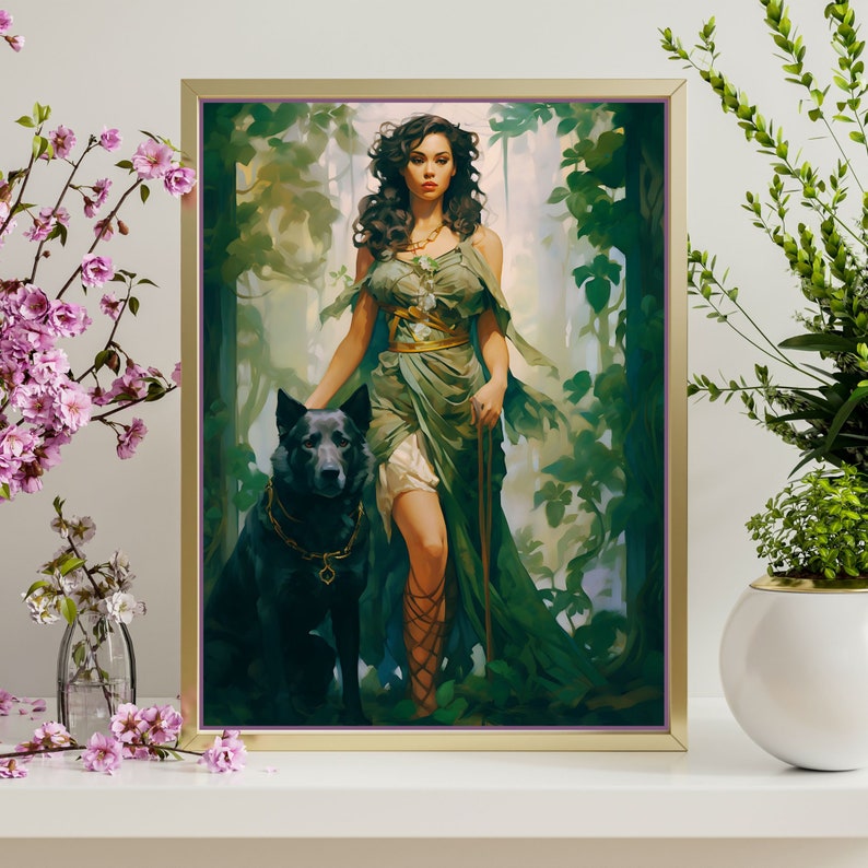 Artemis Greek Goddess Diana Printable Pagan Goddess Art Etsy Artemis Greek Goddess Diana Printable Pagan Goddess Art Etsy