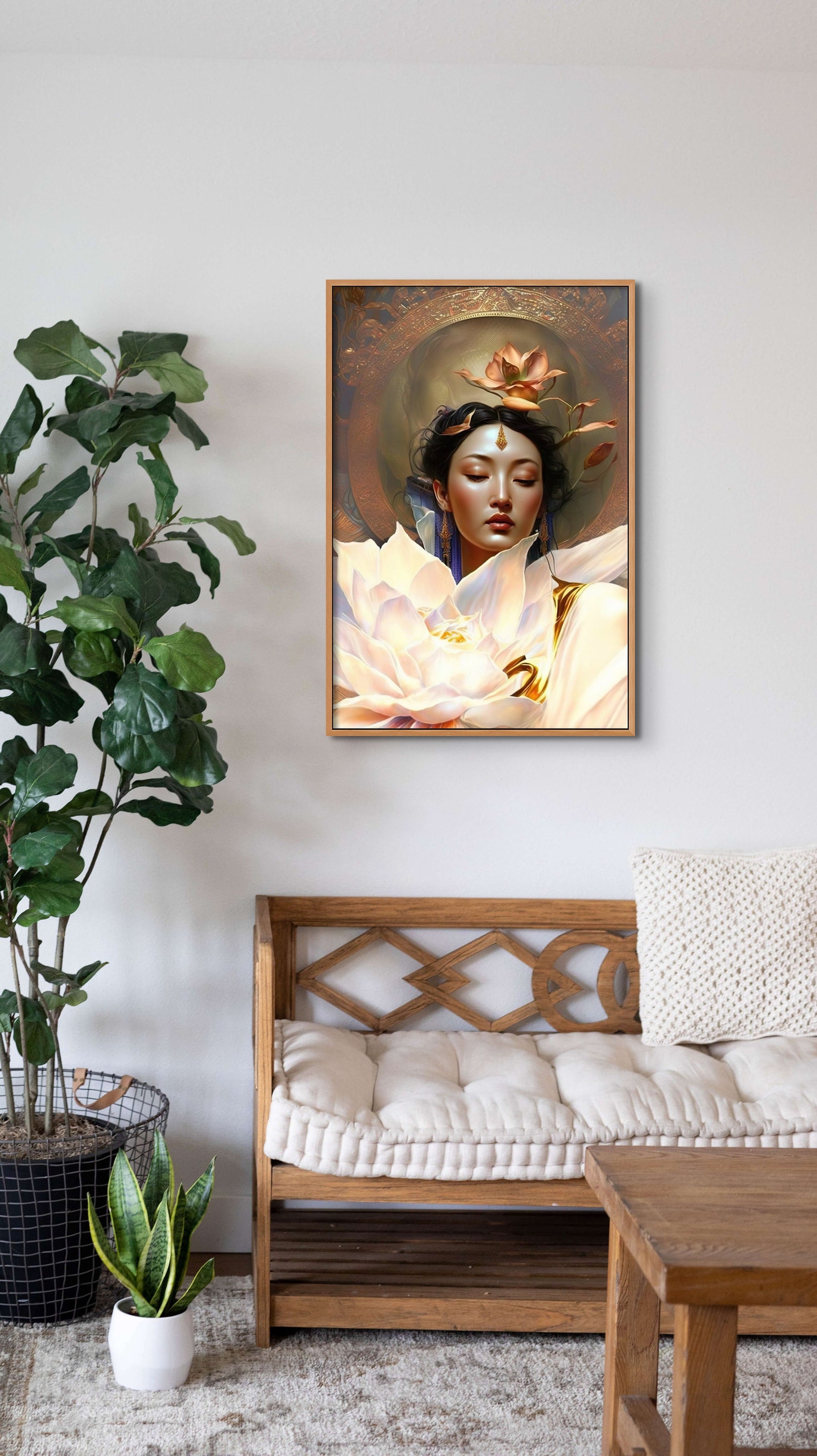 Goddess: Kwan Yin Print, Asian Goddess Art, Guan Yin, Quan Yin Print ...