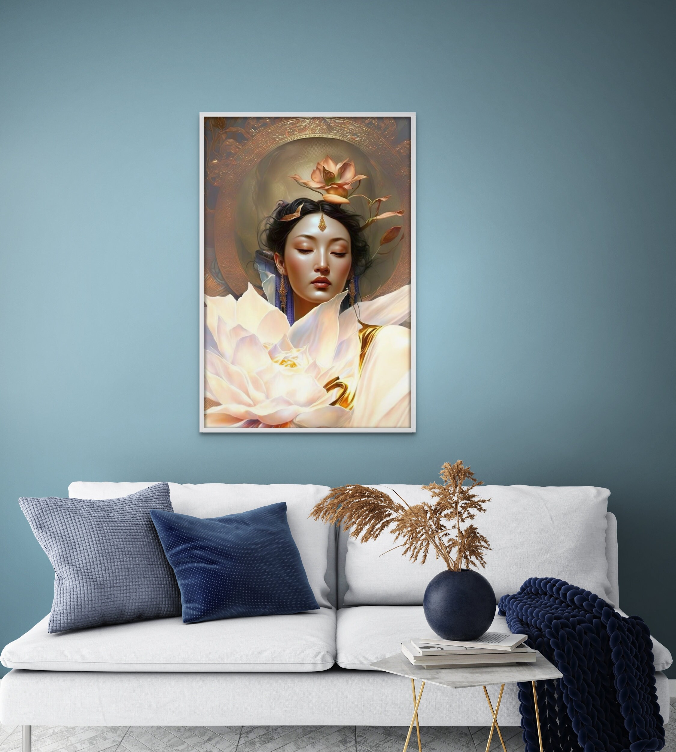 Goddess: Kwan Yin Print, Asian Goddess Art, Guan Yin, Quan Yin Print ...