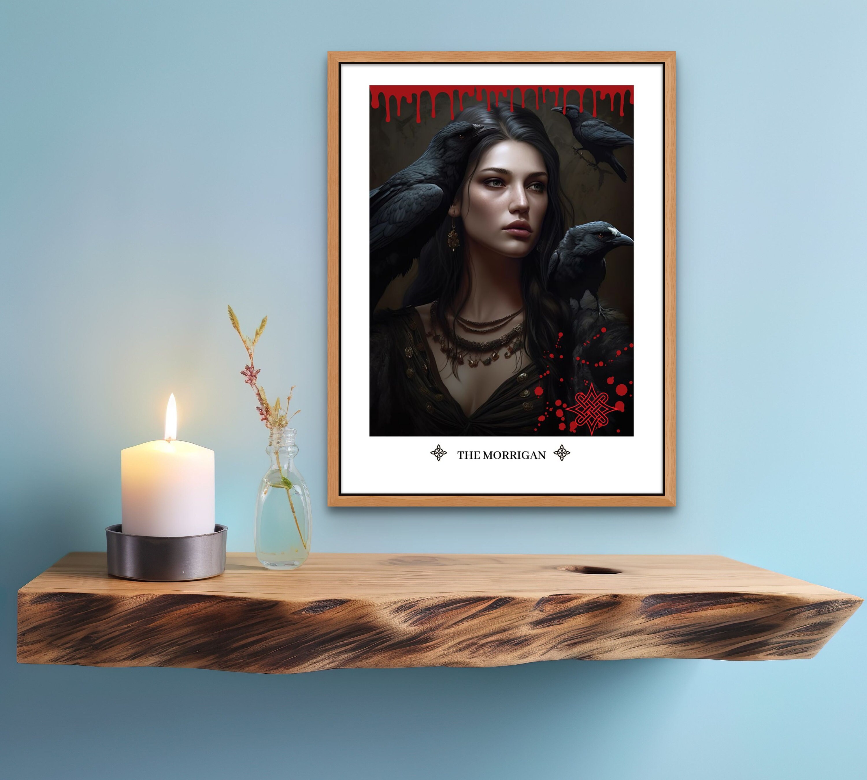 Morrigan Print Blood Version Dark Academia Goddess Art Celtic morrigan-print-blood-version-dark-academia-goddess-art-celtic
