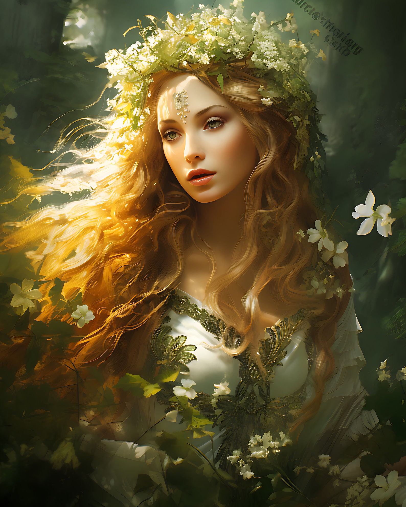 Aine Celtic Goddess, Irish, Summer Fertility Goddess Aine, Art Print ...