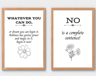 Motivational Quote Art Prints: Feminist Self-Care (Digital Download)