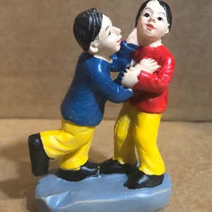 Naughty Fighting Children Miniature
