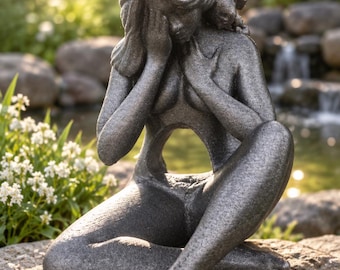 Bereavement Sculpture Empty Belly for child or pregnancy loss- Miscarriage Mother Child Father Child (unPAINTED Choose Your Size)