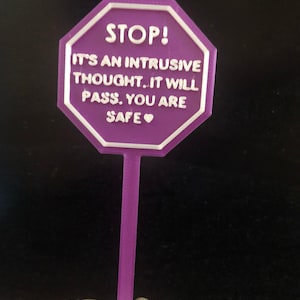 HALT! Intrusive Thought Zeichen/Münze. Nicht mehr am Ständer erhältlich