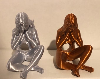 Bereavement Sculpture for child or pregnancy loss- Miscarriage Mother Child Father Child UNPAINTED for Sandtray and Sandplay
