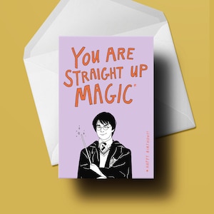 Straight Up Magic - Harry Potter Geburtstagskarte