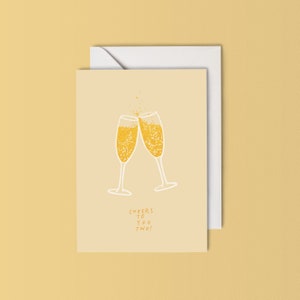 Jubelt euch zwei! - Verlobungs- oder Hochzeitskarte