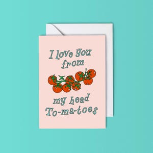 Ti amo dalla testa ai piedi - Biglietto di auguri