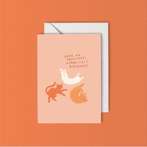 Un cumpleaños de Purr-fact - Tarjetas de felicitación