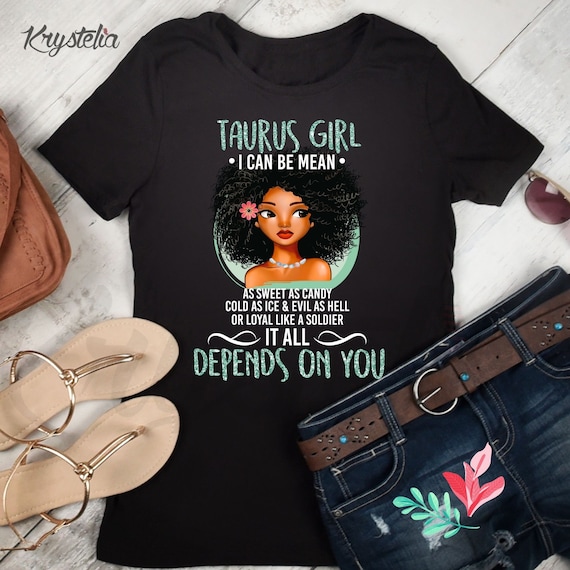 Taurus Girl T-Shirt Black Women Gifts For April May Birthday Taurus Girl T-Shirt Black Women Gifts For April May Birthday