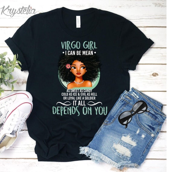 Virgo Girl Zodiac T Shirt August & September Birthday Women Virgo Girl Zodiac T Shirt August & September Birthday Women
