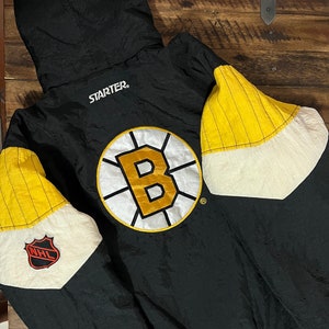 Rare Vintage 1995 Boston Bruins NHL Starter Varsity Leather Wool Jacket  Size M