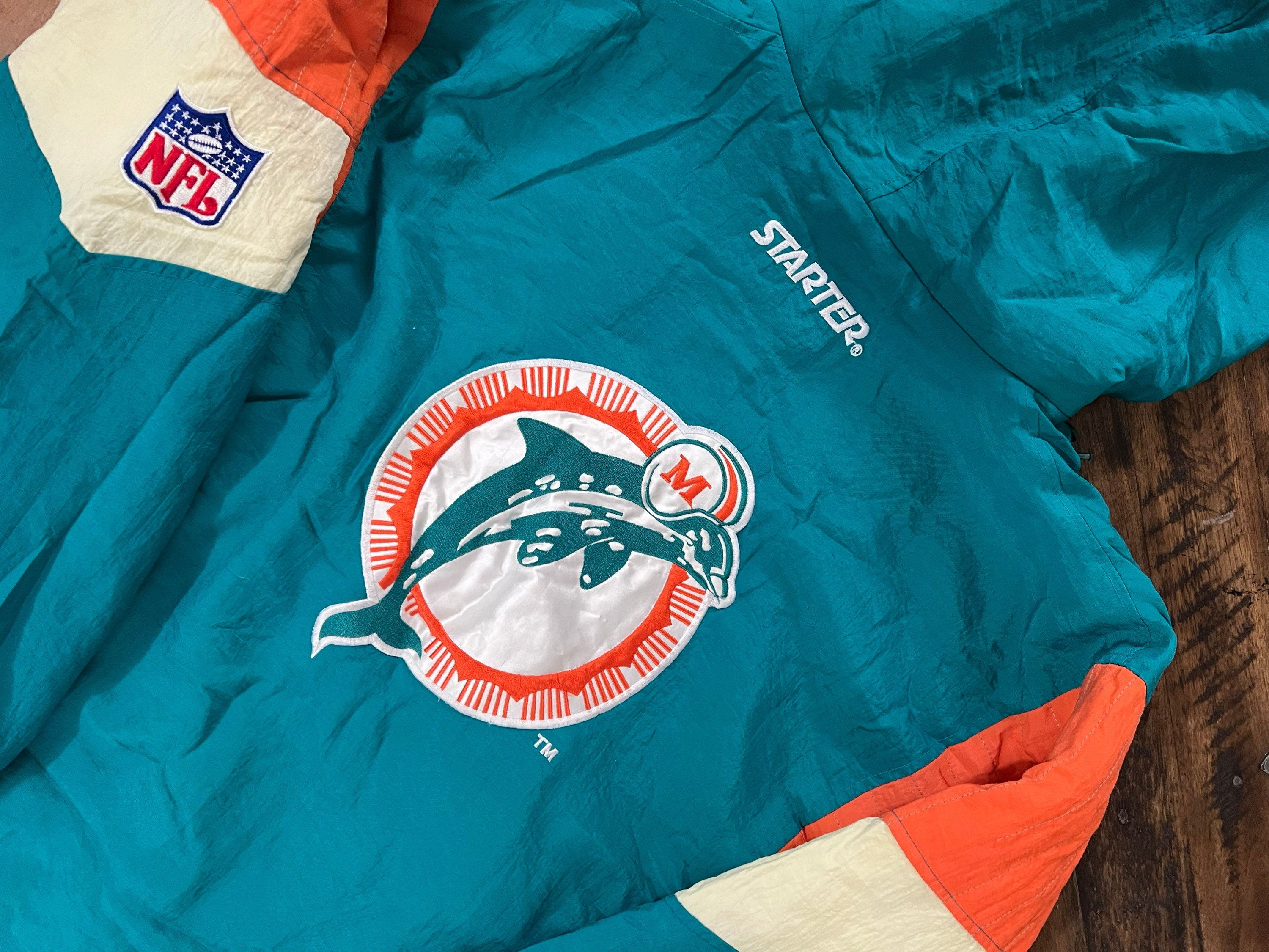 Vintage 90s Miami Dolphins Starter Jacket Size Medium – Thrift Sh!t Vintage