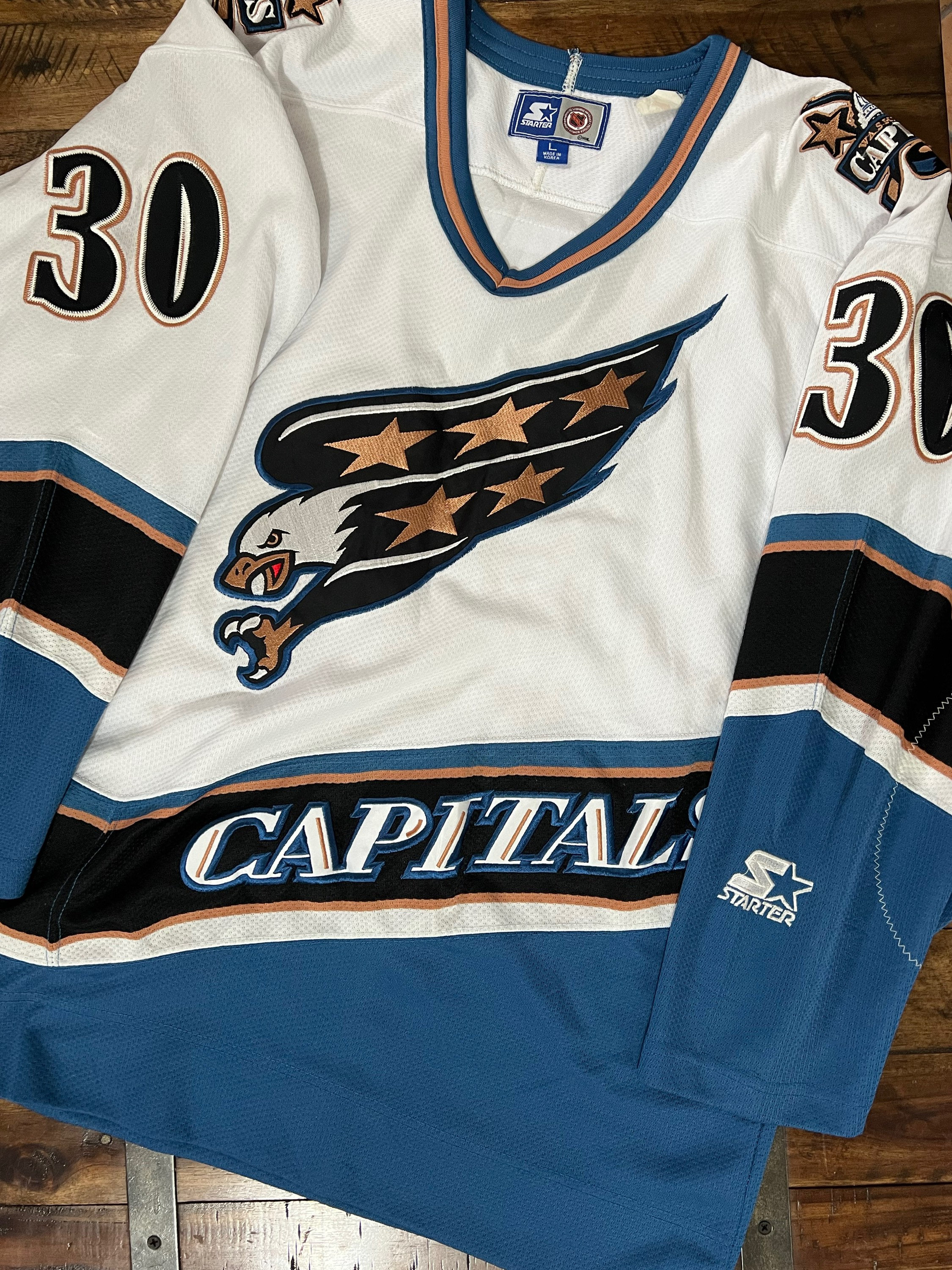 Vintage Starter NHL Washington Capitals Hockey Jersey