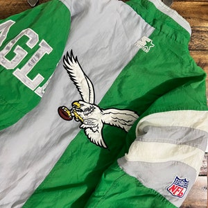 Vintage 90s Philadelphia Eagles NFL Pro Player Jacket Full Zip Kelly Green  XL