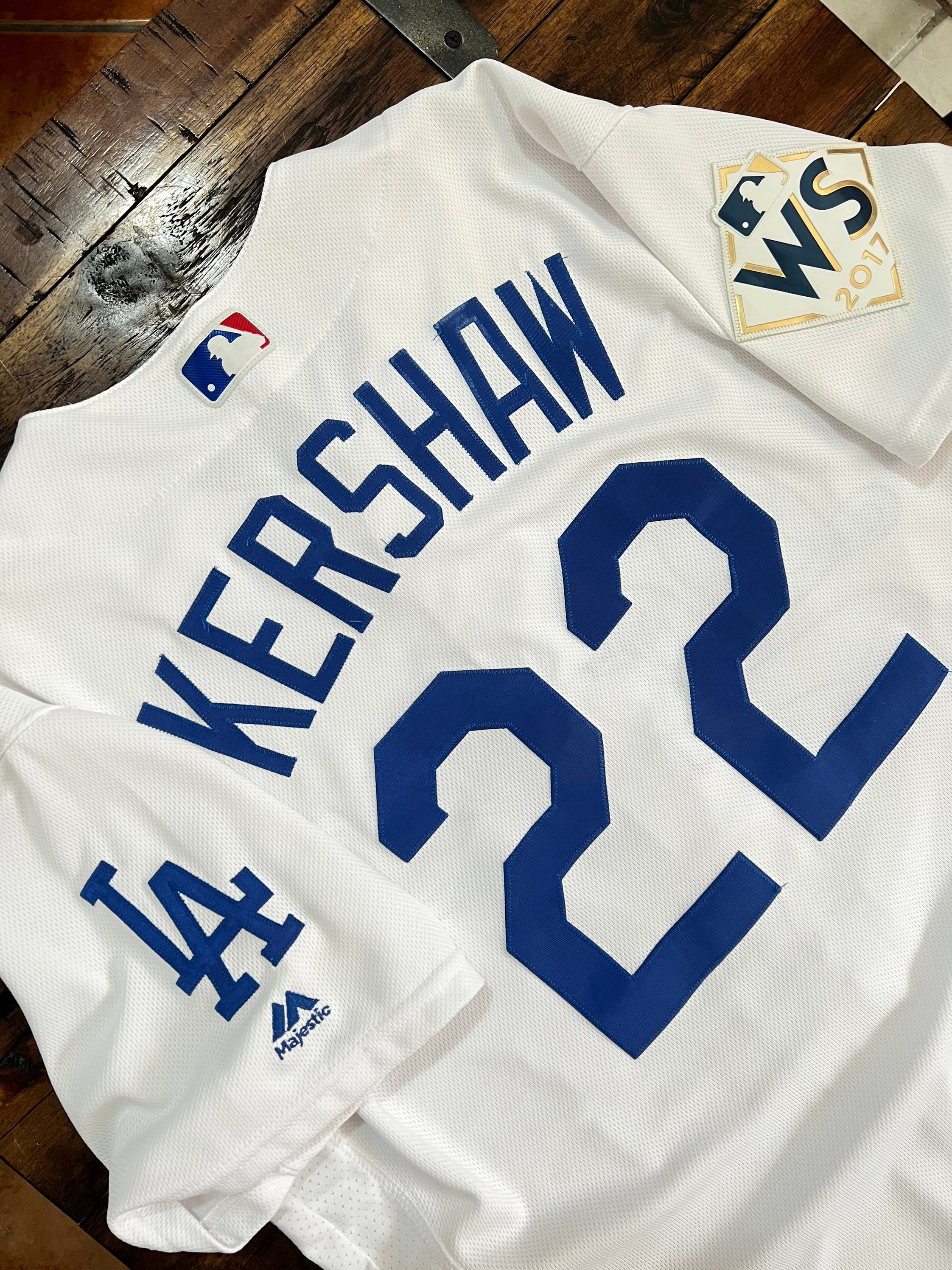 Clayton Kershaw Authentic LA Dodgers Gold Championship Jersey