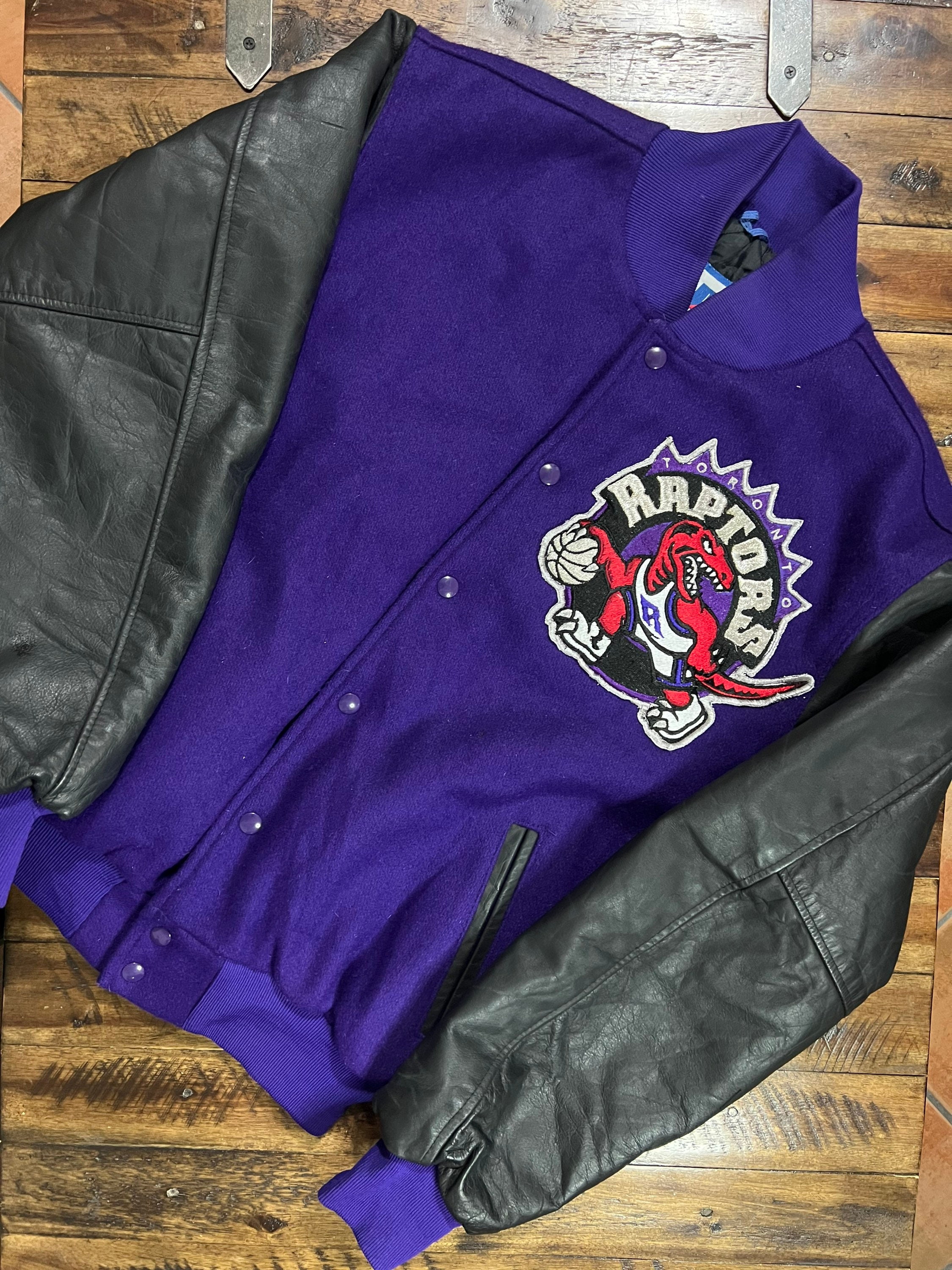 Vintage Toronto Raptors Nike Leather Wool Varsity Jacket Size -  Israel