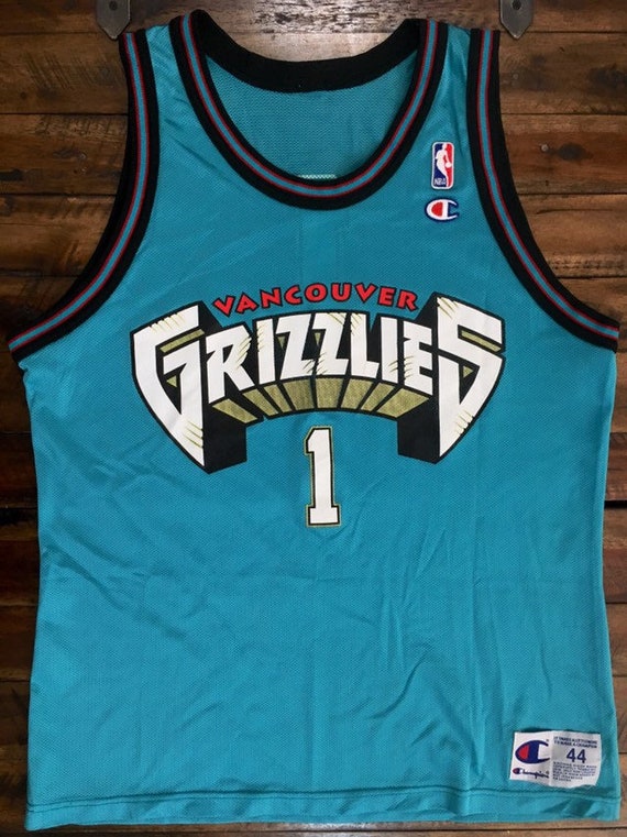 BRYANT REEVES VANCOUVER GRIZZLIES Champion Jersey White 44 Large