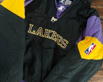 lakers starter jacket xl