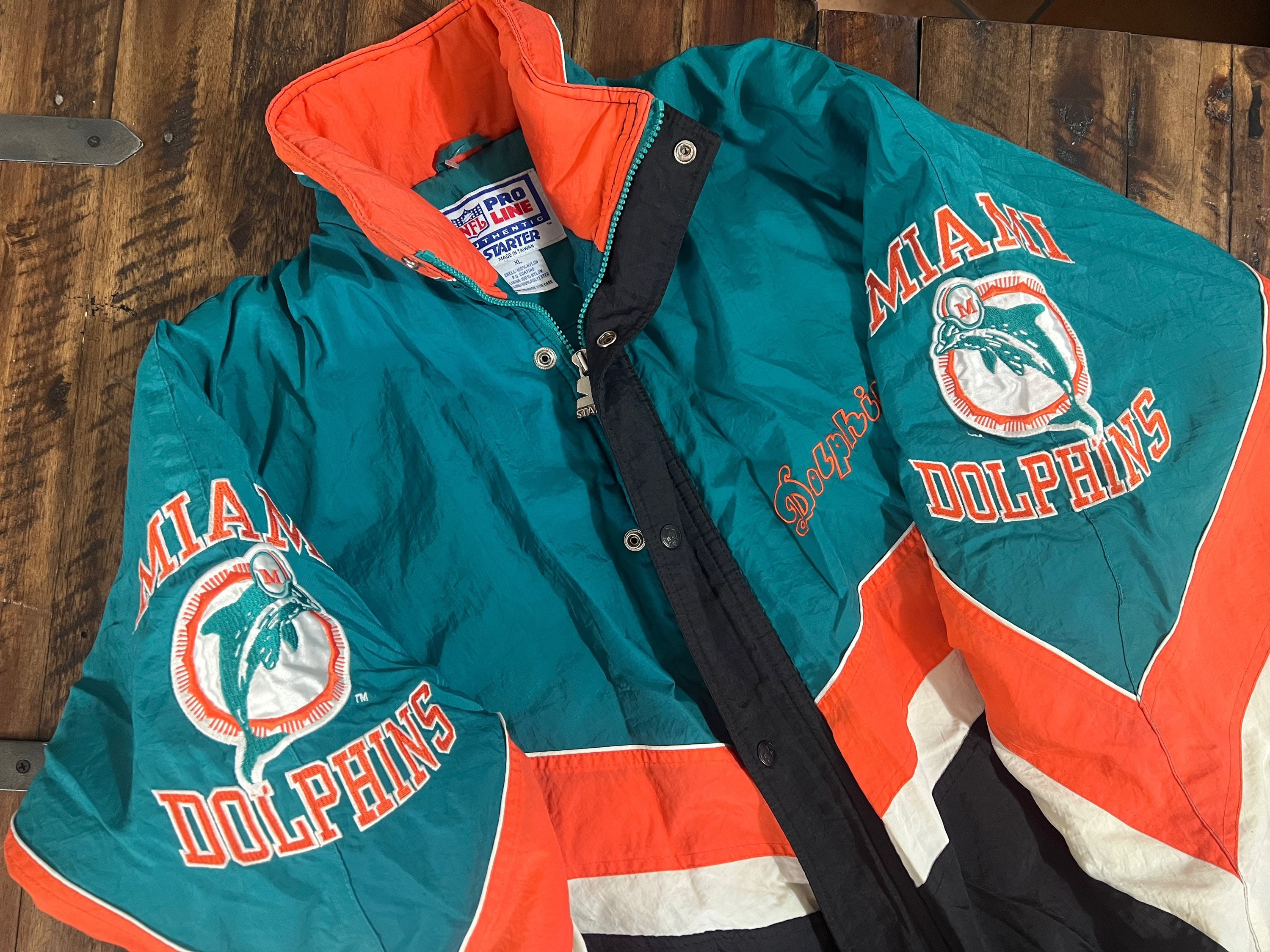 Vintage 90s Miami Dolphins Starter Jacket Size Medium – Thrift Sh!t Vintage