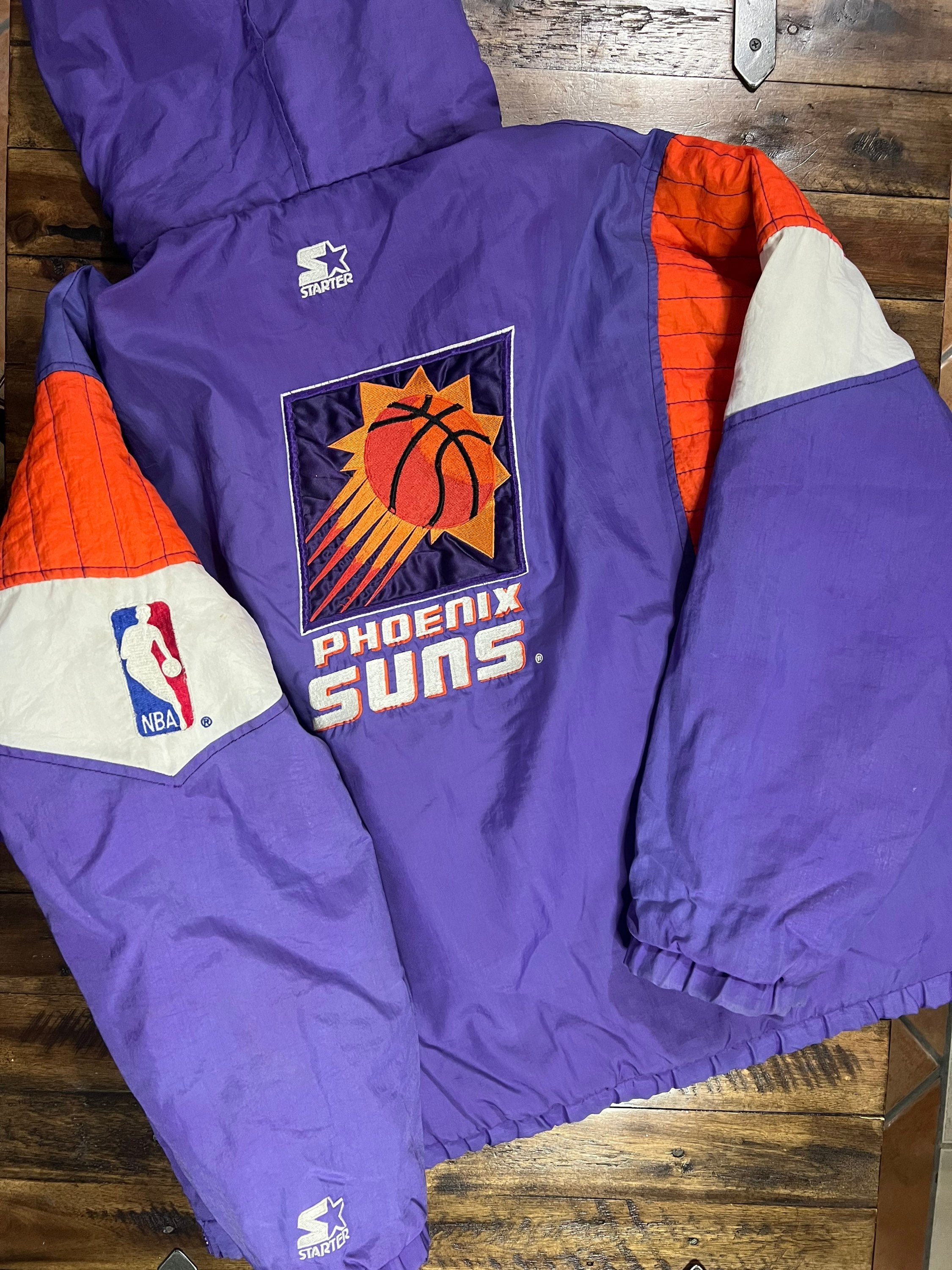 Phoenix Suns: 1990's Fullzip Starter Windbreaker (L) – National