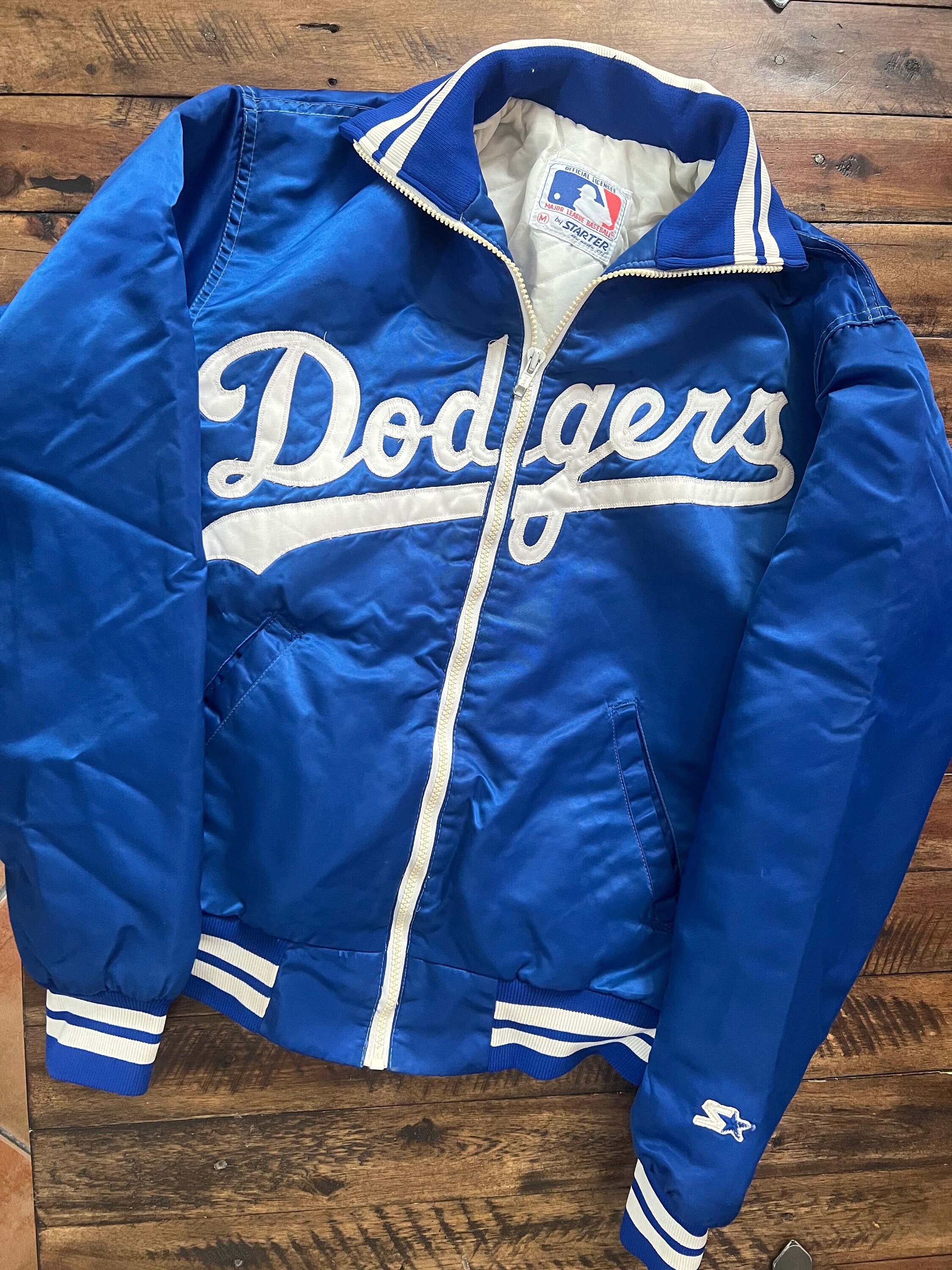 Vintage 80s Los Angeles Dodgers Starter Jacket Mens L Satin MLB Baseball  Sports