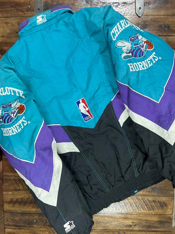 色移り有り Charlotte HORNETS Vintage 90s STARTER | alamiah.edu.sa