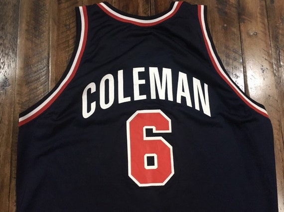 90s Derrick Coleman Nets Champion Jersey