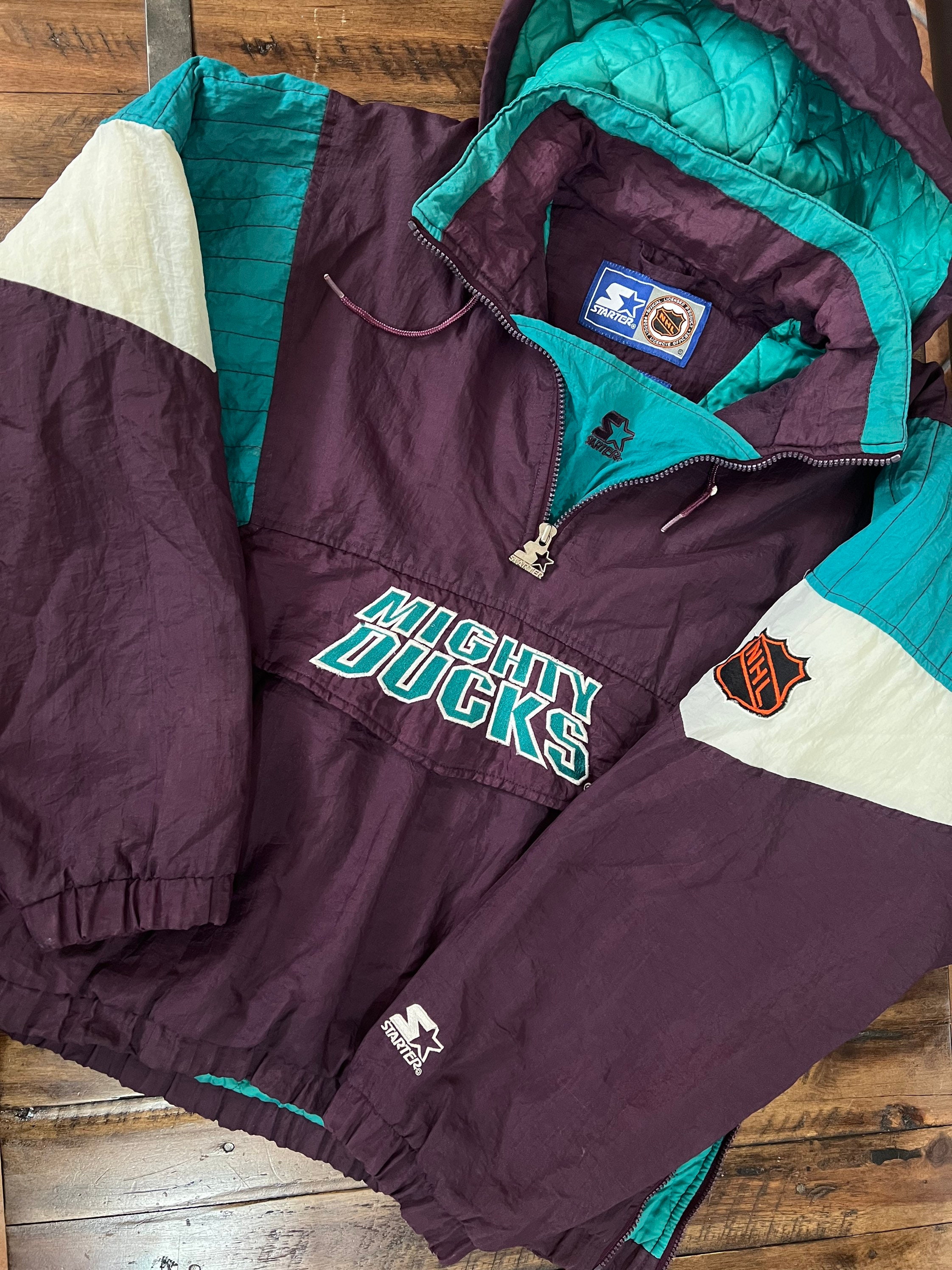 Mighty Ducks of Anaheim Pullover Starter Jacket 