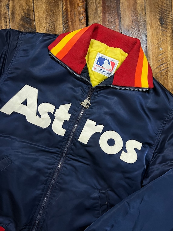 Houston Astros Bomber Jacket  Vintage Astros Starter Jacket