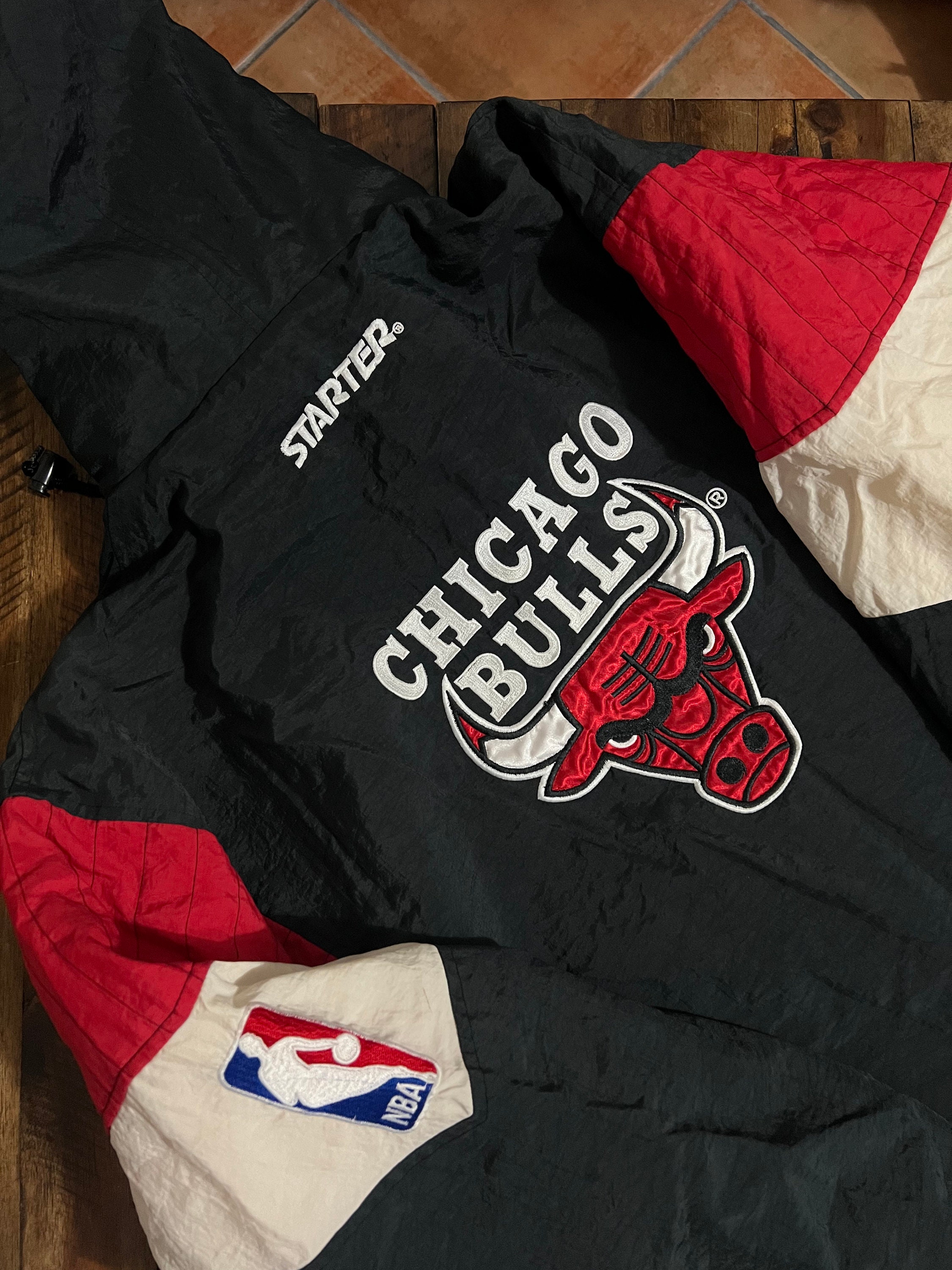 Vintage Rare Chicago Bulls Starter Varsity Style Jacket Size L