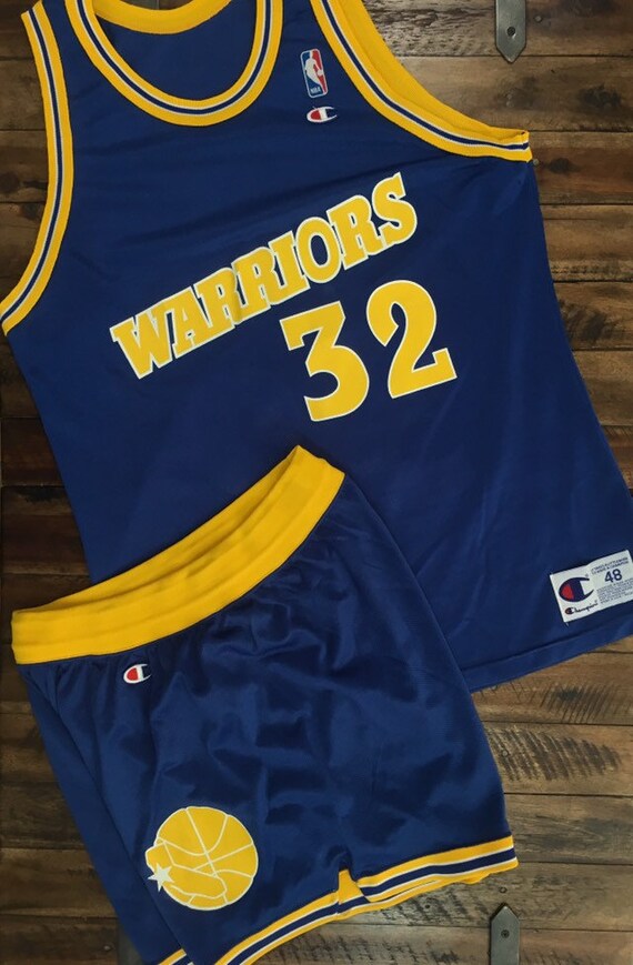 Vintage Golden State Warriors Jersey + Shorts Set