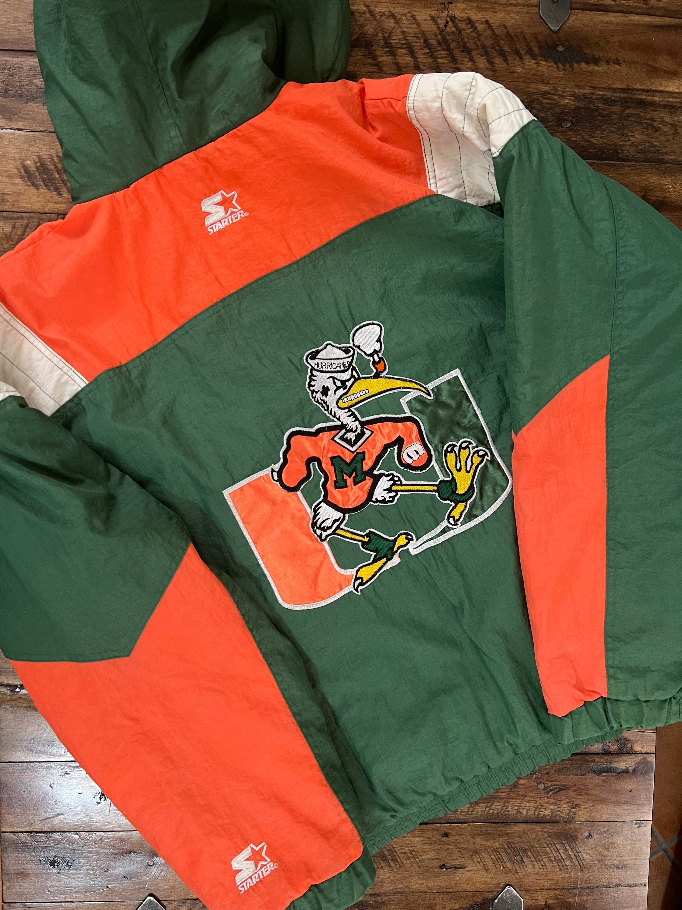 Vintage 90s Miami Hurricanes Starter 