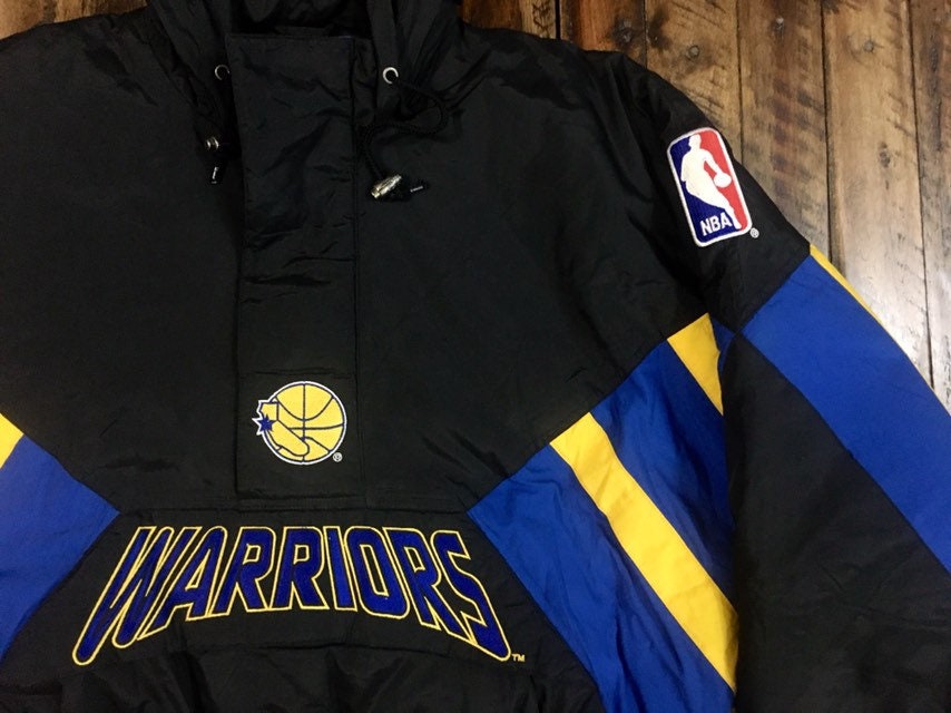 Golden State Warriors Starter Jacket, Warriors Pullover, Golden State  Warriors Varsity Jackets, Fleece Jacket