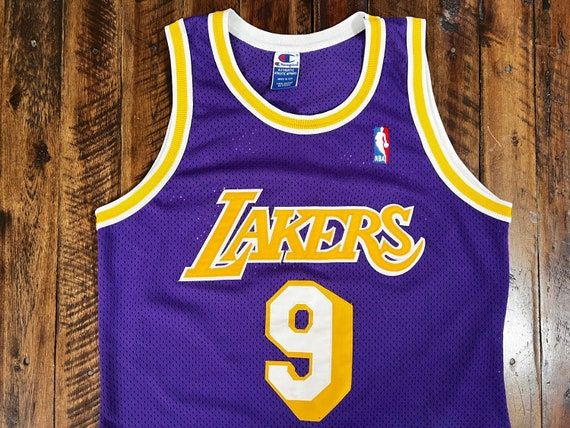 Vintage 90s Los Angeles Lakers Authentic Champion Jersey Nick 