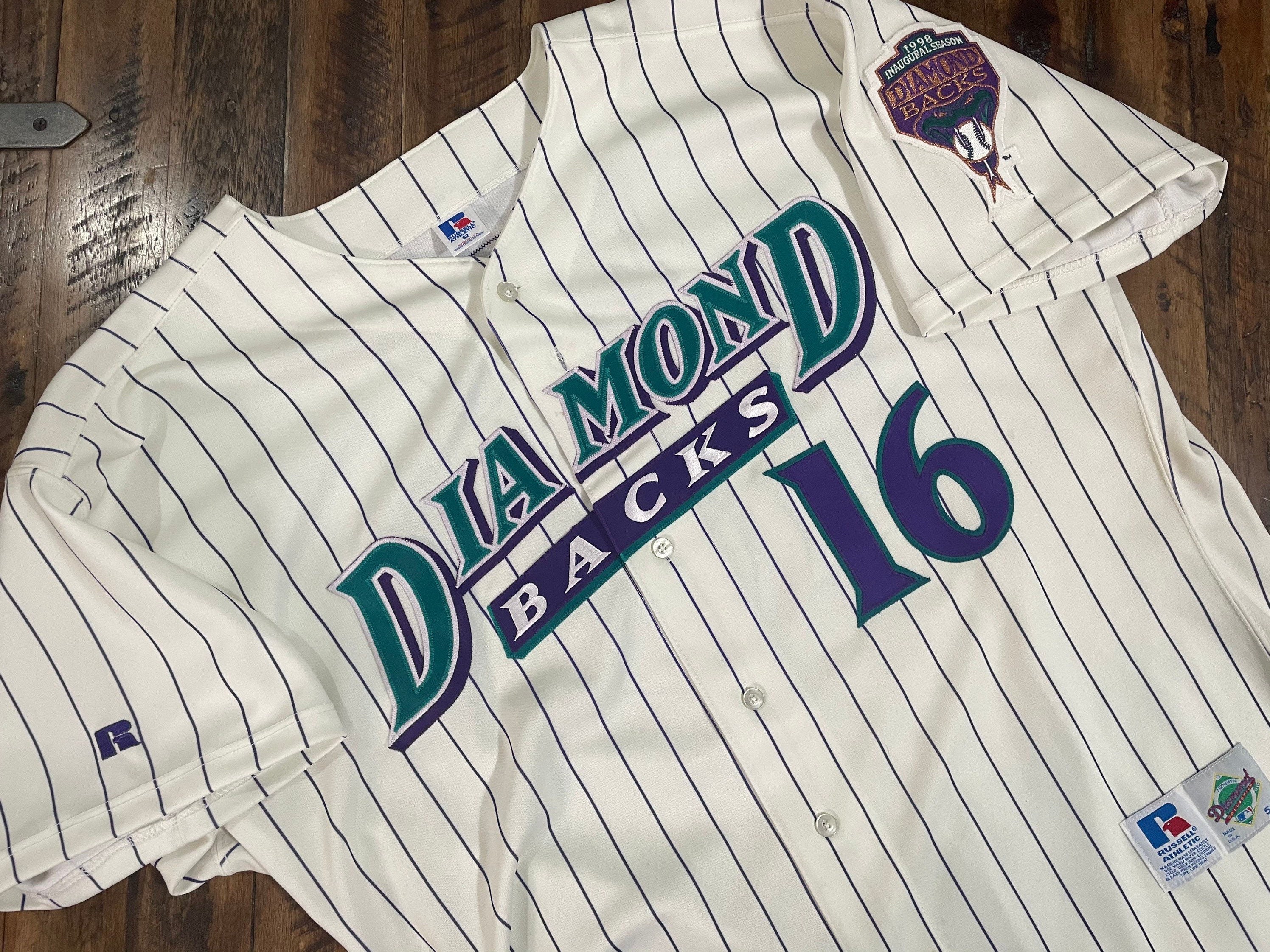 Arizona Diamondbacks 1998 Inaugural Season Authentic Game Jersey +