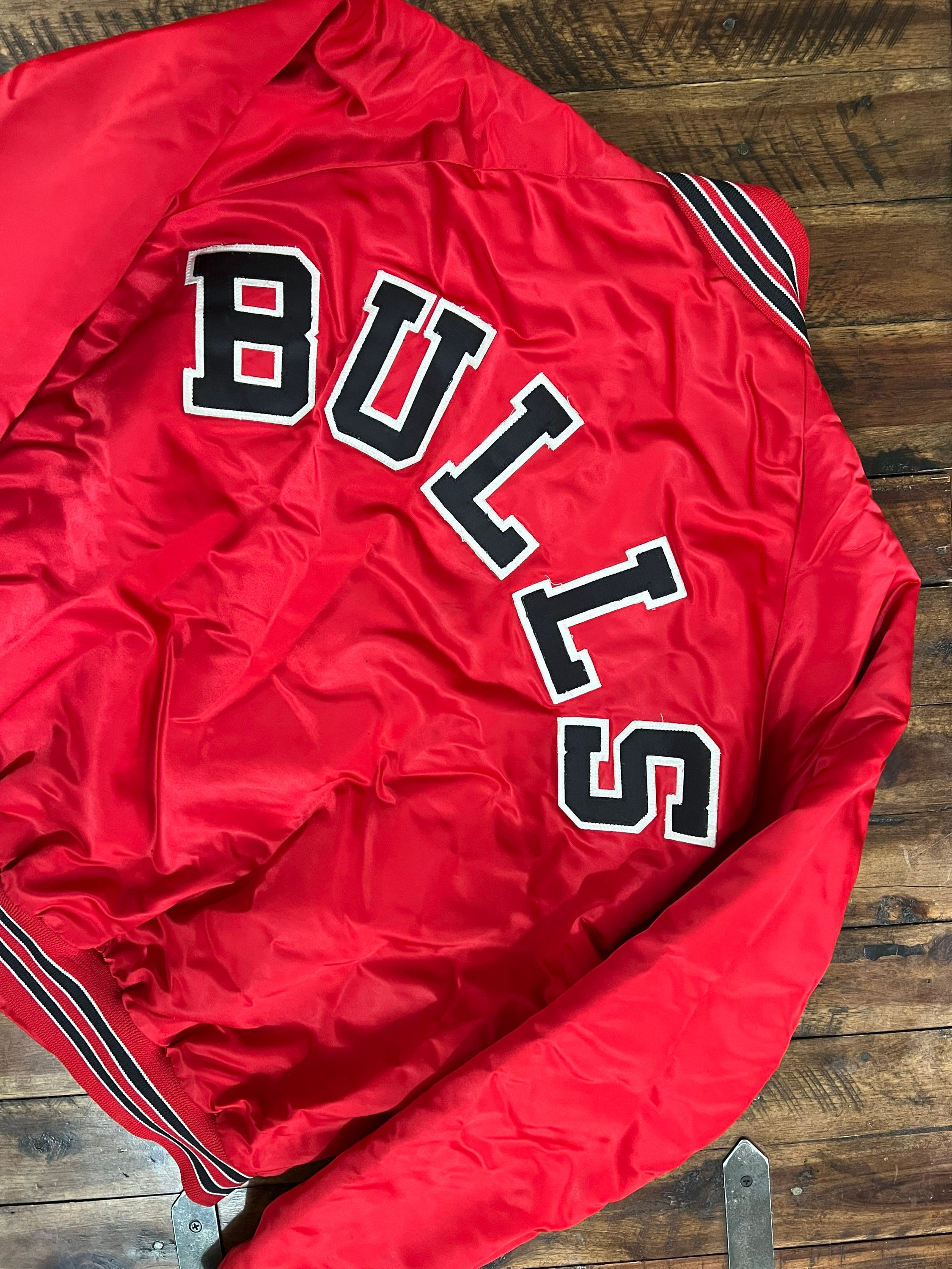 Chicago bulls satin clearance jacket