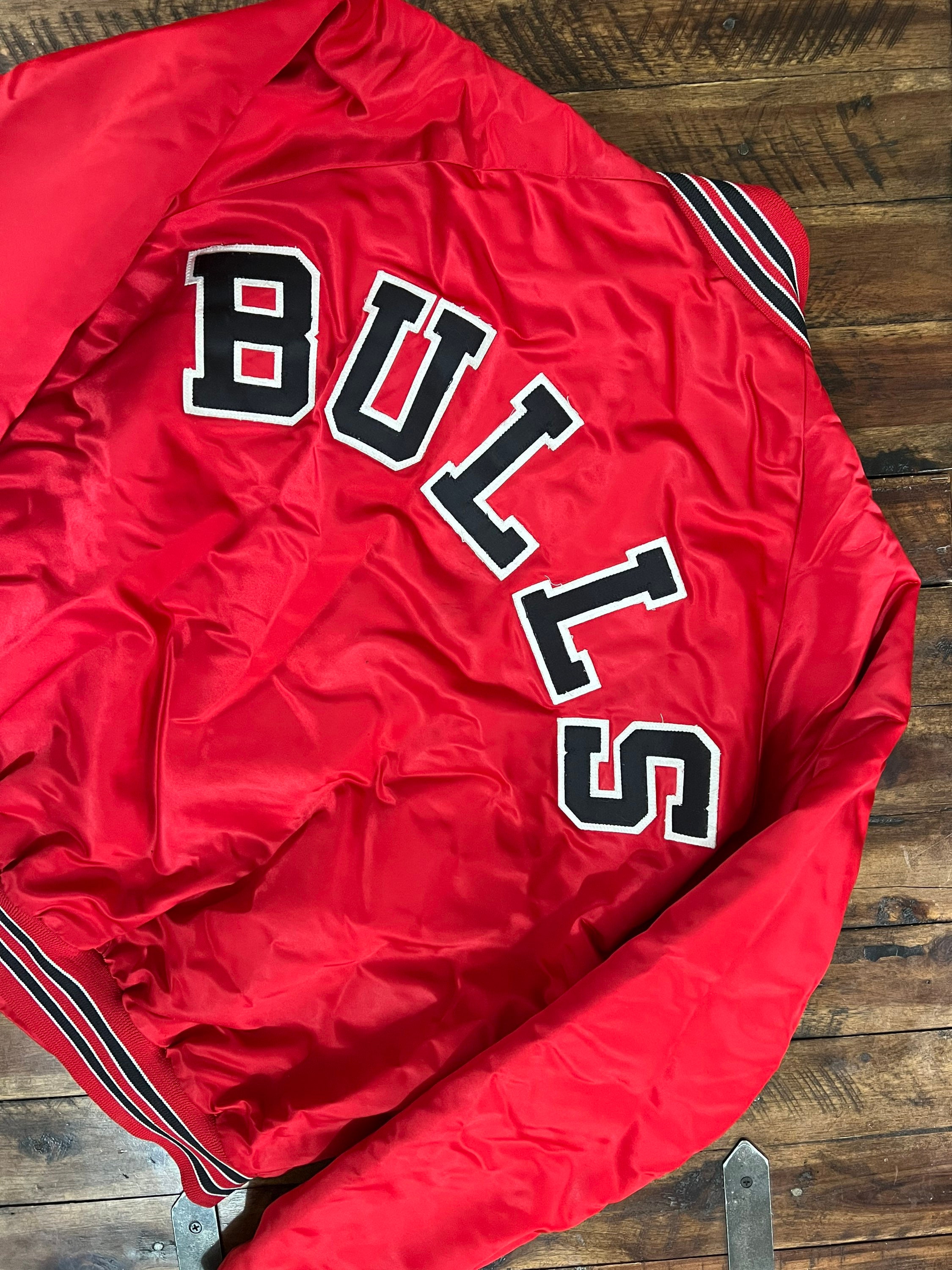 Vintage Chalkline Chicago Bulls Satin Jacket (Size XXL) — Roots