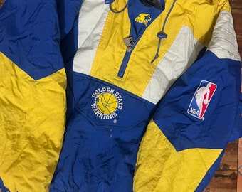 90's Golden State Warriors Starter NBA Heavyweight Parka Jacket Size XL –  Rare VNTG