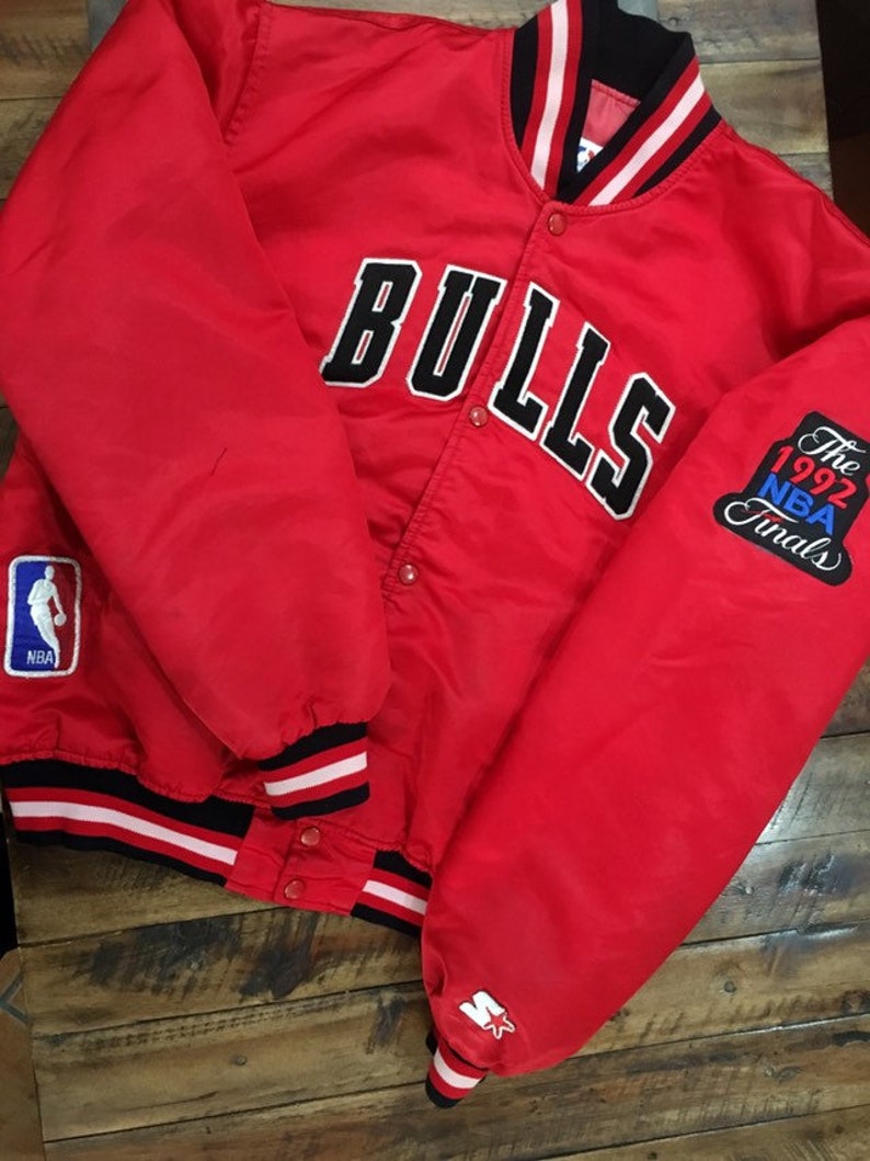bulls starter jacket 80s