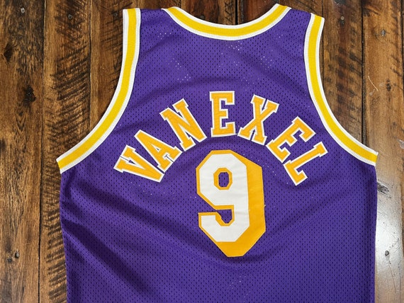 Champion, Shirts, Vintage Champion Lakers Nick Van Exel Jersey Size Large