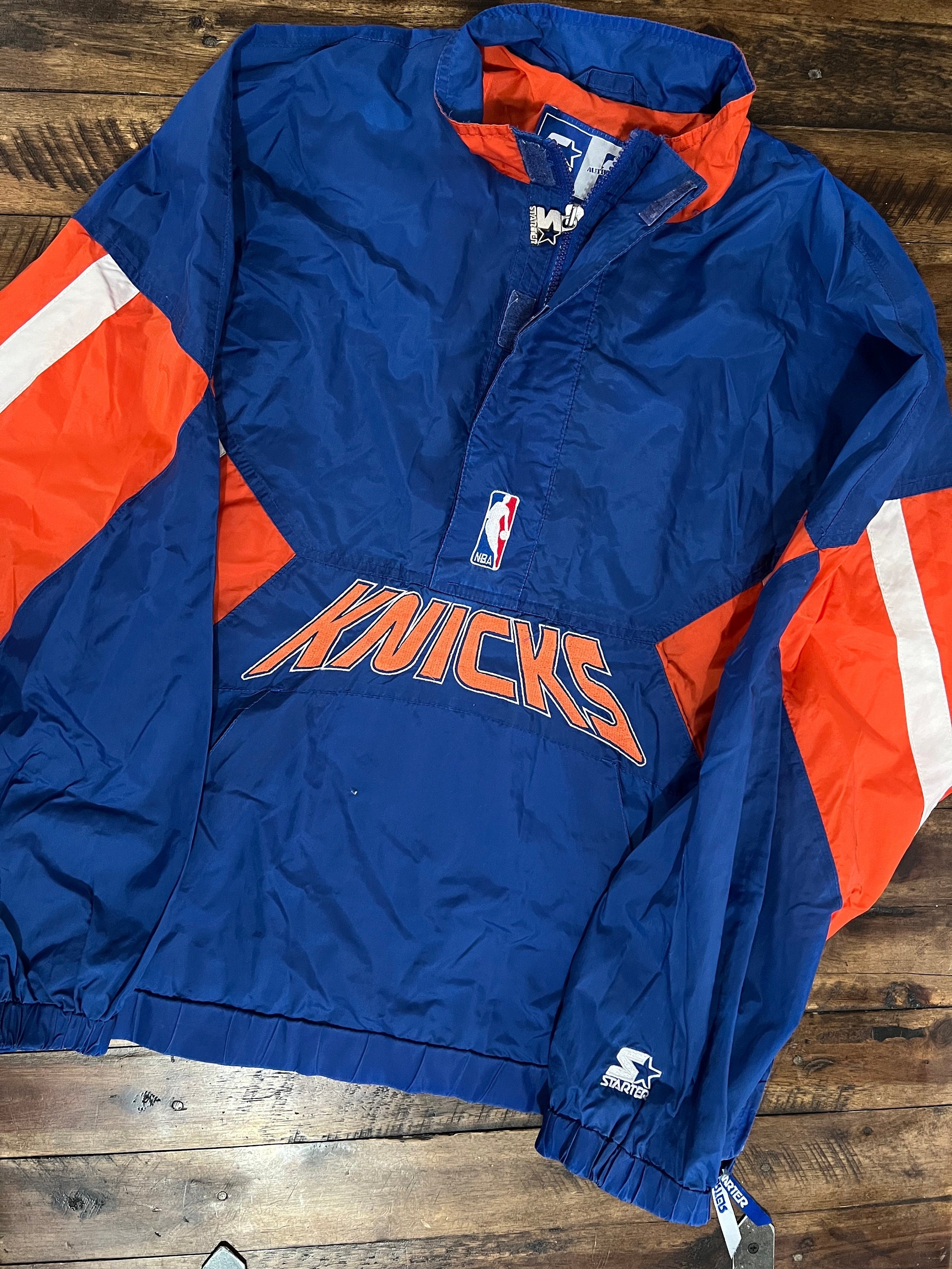 New York Knicks Starter Jackets , Knicks Pullover Starter Jacket