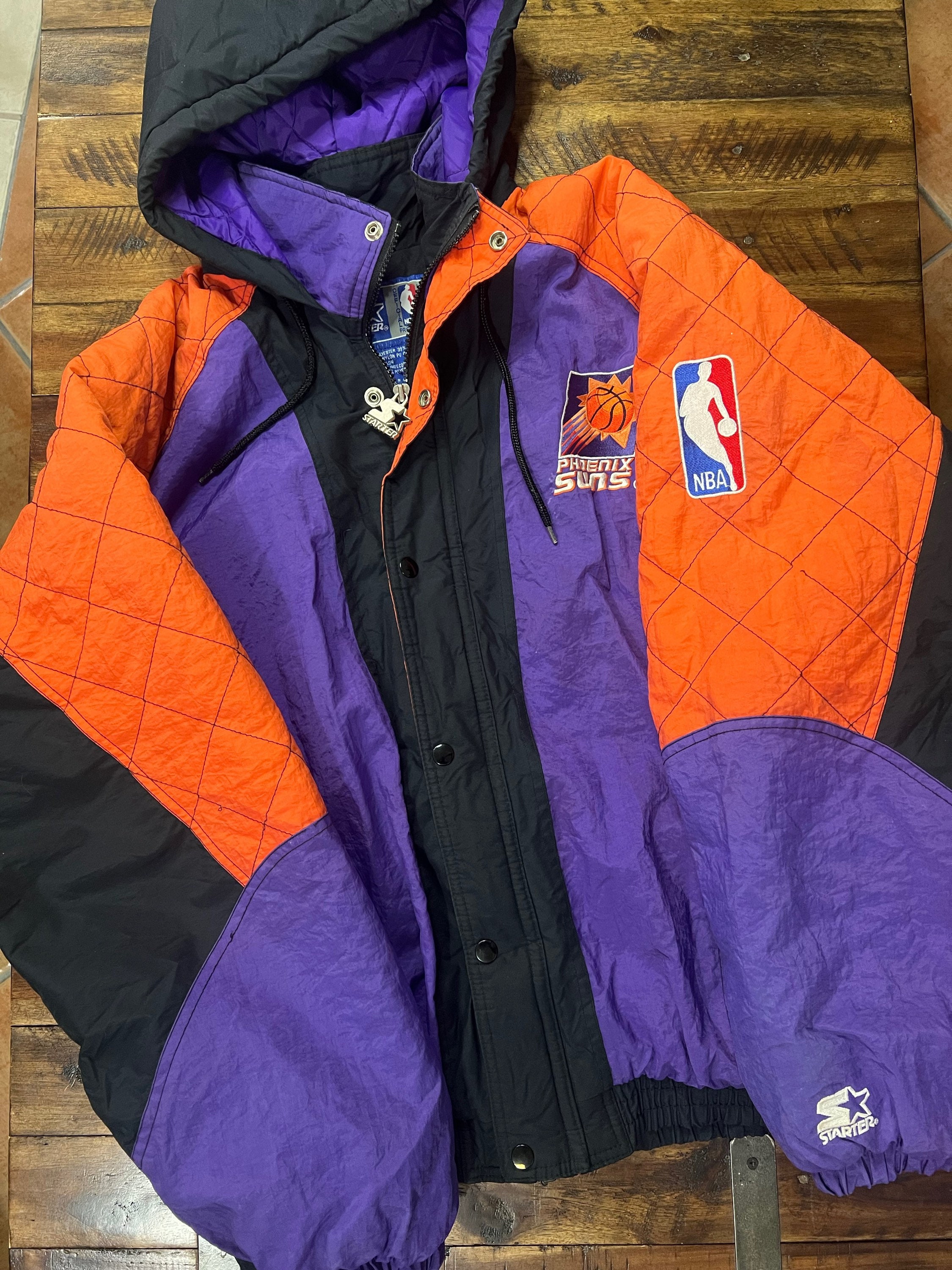 Vintage 1990's STARTER NBA Phoenix Suns Long Sleeve Jersey Sz. XL