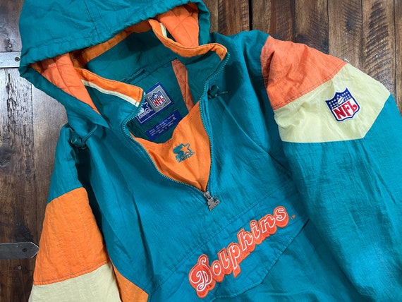 Vintage 90s Miami Dolphins Starter Pullover Jacket 