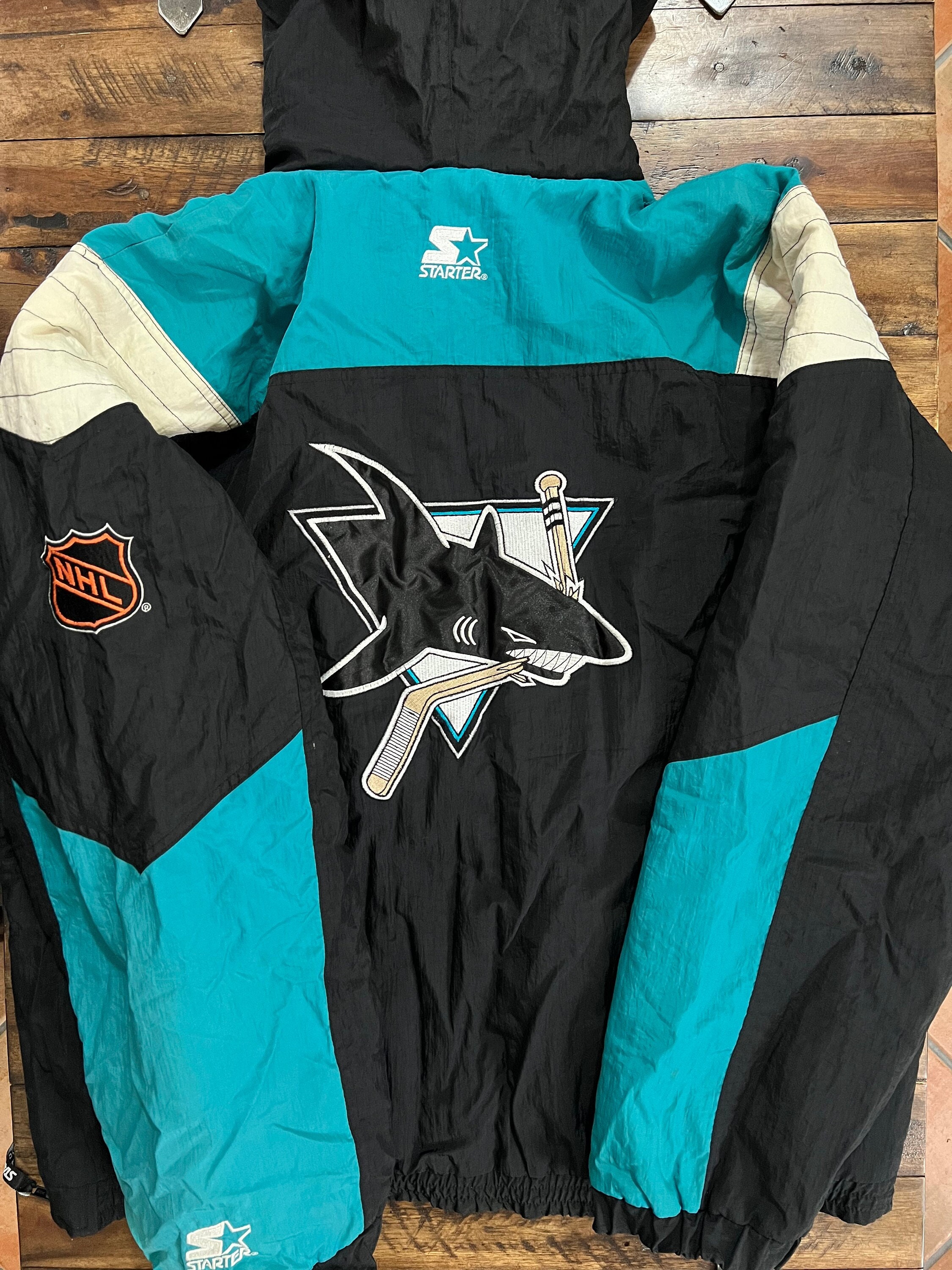 San Jose Sharks Teal Vintage 90’s Sweater XL