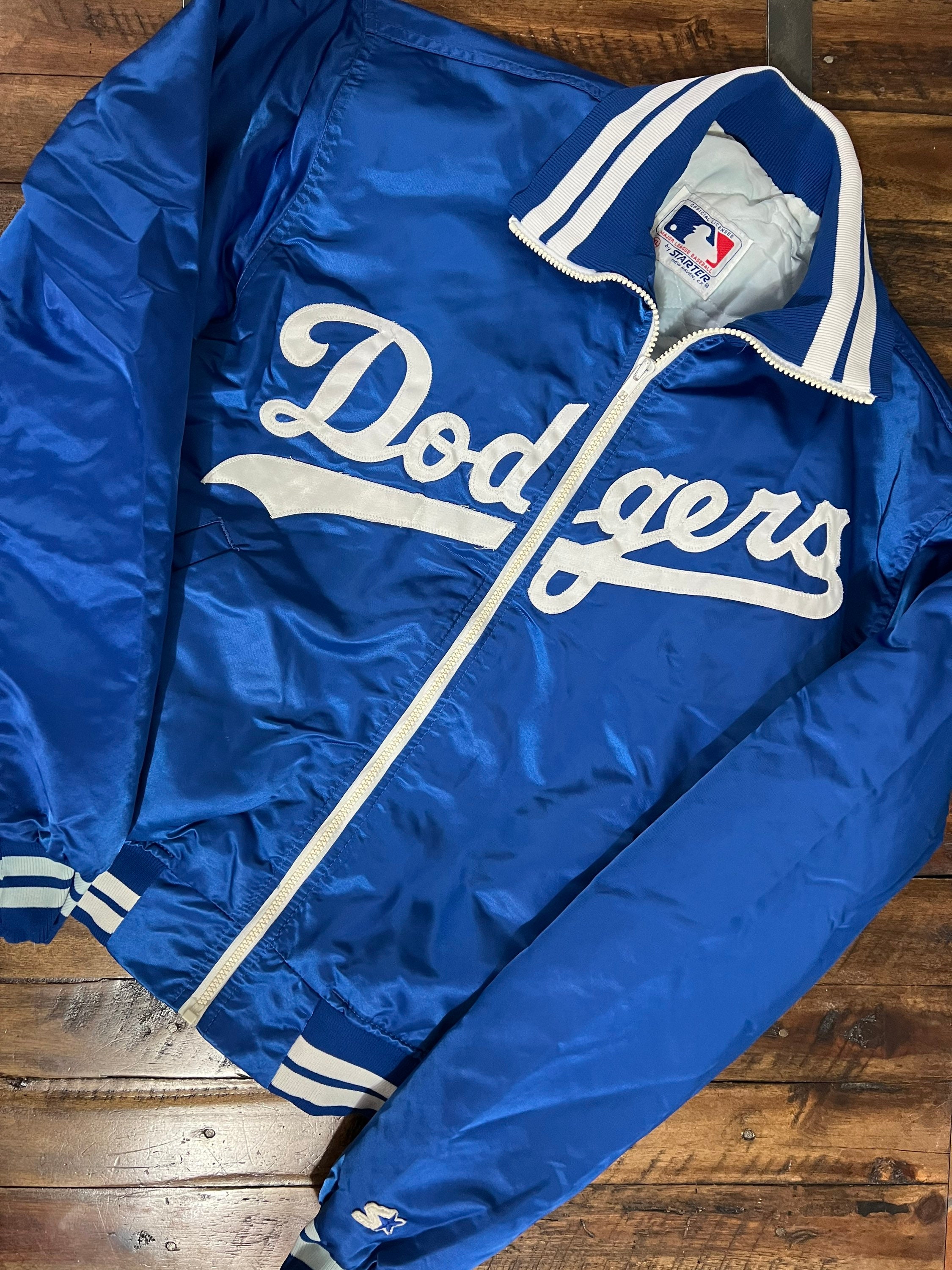 VINTAGE Rare 90’s Los Angeles Brooklyn Dodgers Starter Jersey Blue Large