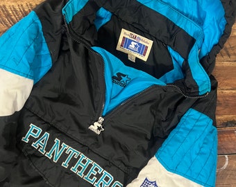 Vintage 90s Cotton Mix Colour-Block Blue Starter Charlotte Hornets