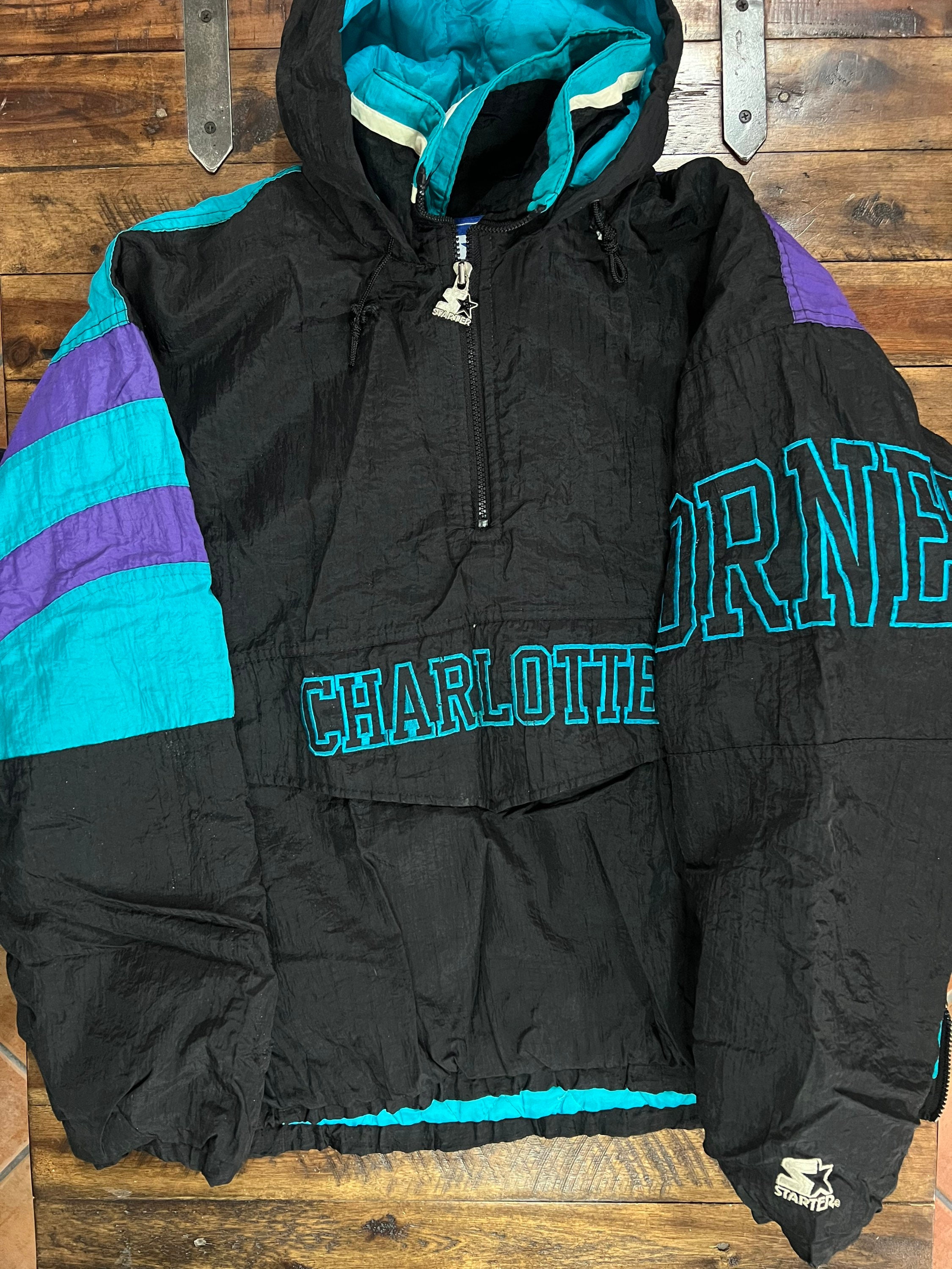 90s Charlotte Hornets Starter Jacket - Etsy