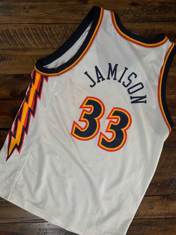 ANTAWN JAMISON GOLDEN STATE WARRIORS VINTAGE 2000'S CHAMPION JERSEY YO -  Bucks County Baseball Co.